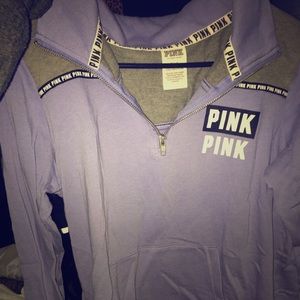 Pink victoria secret quarter zip